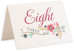 Photograph of Tented Spring Dance Table Numbers