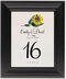 Framed Photograph of Sunflower Table Numbers