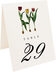 Photograph of Tented Tulip Bulbs Table Numbers