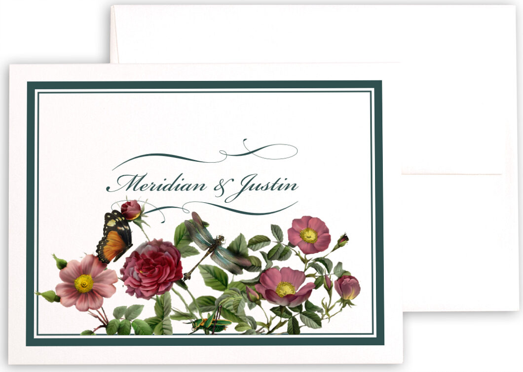 Rose Garden Thank You Note | Thank You Cards & Wedding ...