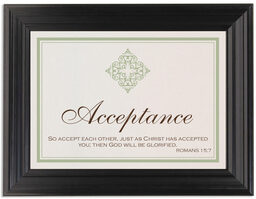 Framed Photograph of Crosses and Bible Verse Memorabilia Cards