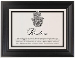 Framed Photograph of Hand of Miriam Memorabilia Cards