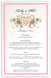 Photograph of Colorful Shield of David Wedding Menus