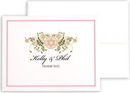 Photograph of Colorful Shield of David Thank You Notes