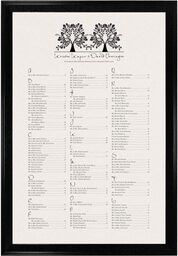 Photograph of Branched-Two Trees Seating Charts