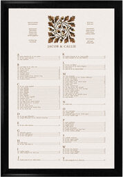 Photograph of Oak and Acorn Seating Charts