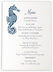 Photograph of Paisley Ocean Wedding Menus