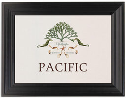 Framed Photograph of Ocean Garden Table Names