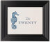 Framed Photograph of Paisley Seahorse Table Names
