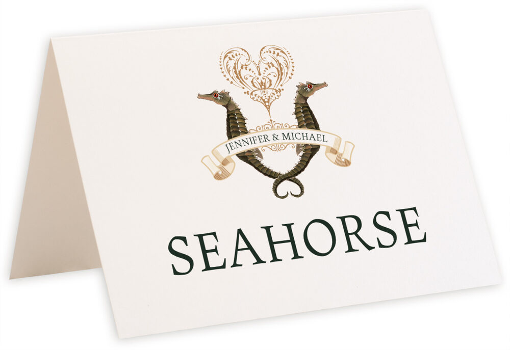 Photograph of Tented Seahorse Love Table Names