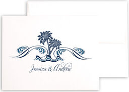 Photograph of Paisley Palm Tree Thank You Notes