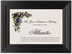 Framed Photograph of Green and Blue Grapes Wine Trivia Memorabilia Cards