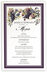 Photograph of Blue Grapes Cascade Wedding Menus