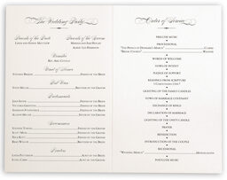 Photograph of Two Pears Wedding Programs