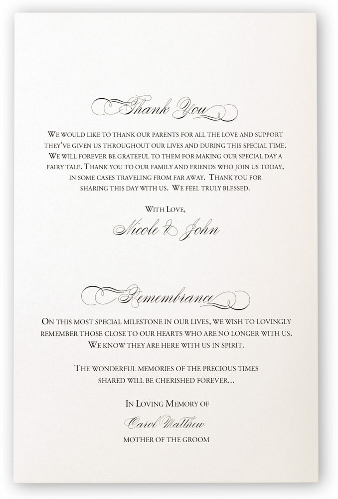 Photograph of Two Pears Wedding Programs