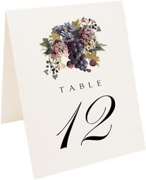 Photograph of Tented Blue Grapes and Chicory 01 Table Numbers