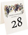 Photograph of Tented Blue Grapes Cascade Table Numbers