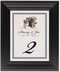 Framed Photograph of Blue Grapes and Chicory Table Numbers
