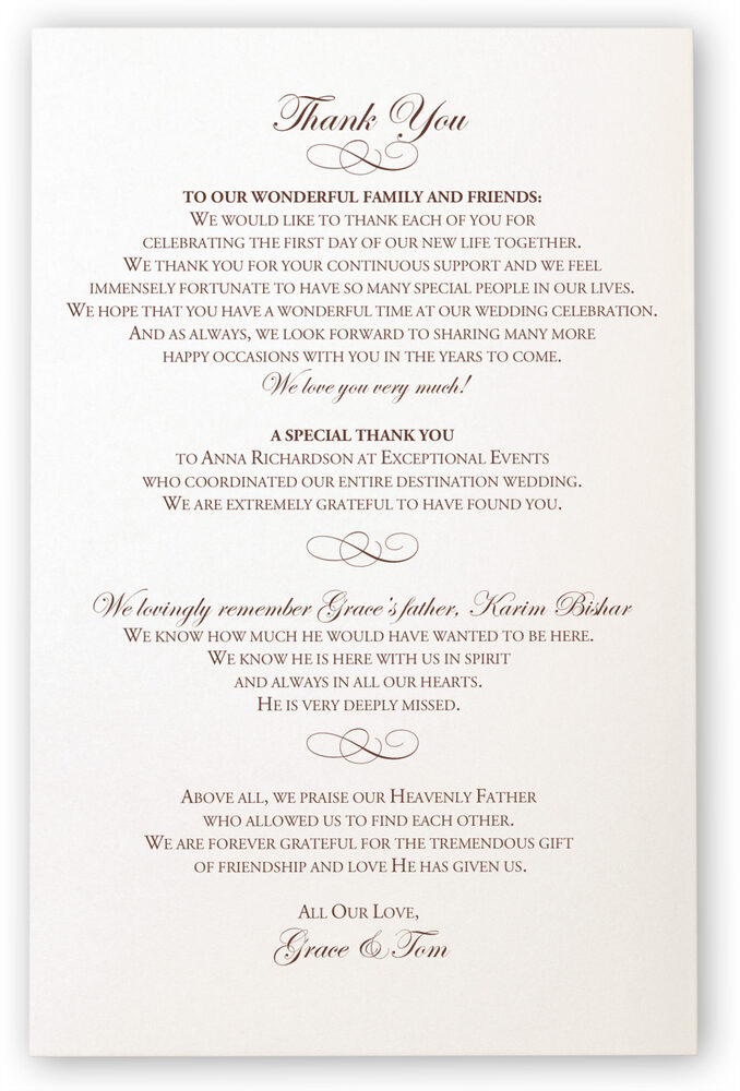 Photograph of Celtic Leaf and Watermark Wedding Programs