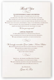 Photograph of Celtic Leaf and Watermark Wedding Programs