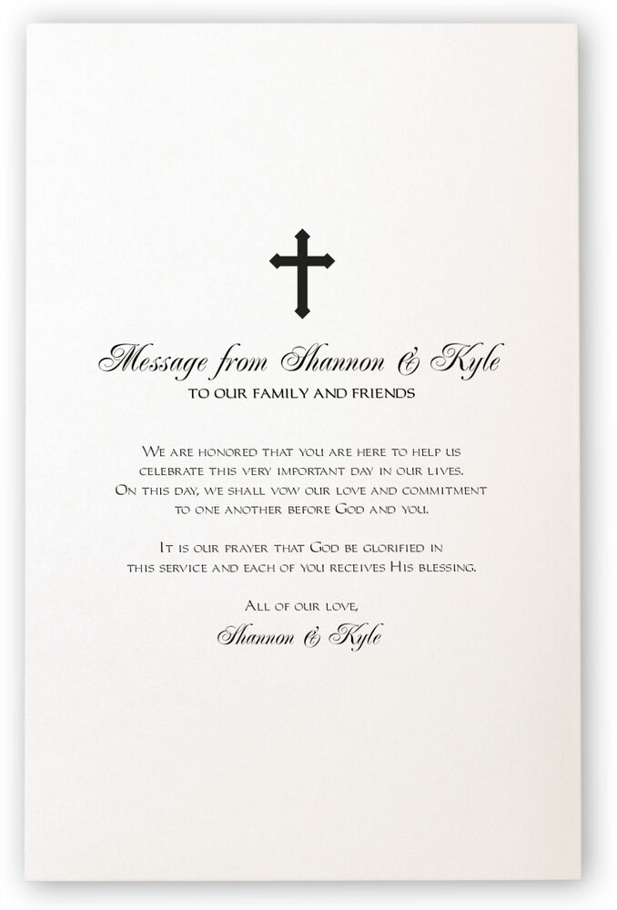 Photograph of Crowned Vintage Monogram Wedding Programs
