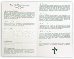 Photograph of Greek Orthodox 03 Wedding Programs