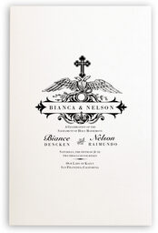 Photograph of Orthodox Eagle & Cross Wedding Programs