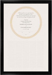 Photograph of India Inspired Circle Wedding Certificates