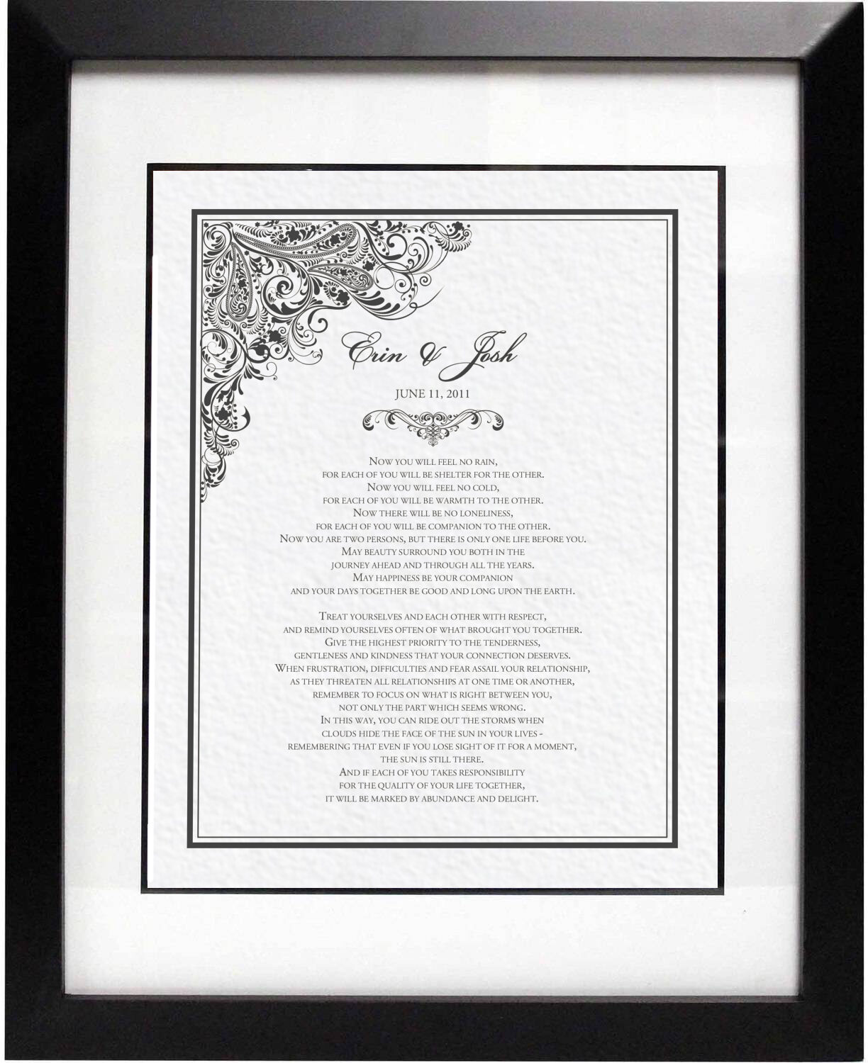 Wedding Certificate Paisley Power Indian Wedding Blessing Apache Wedding Prayer Documents And Designs