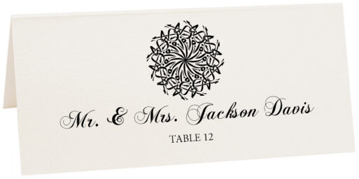 Photograph of Tented Islamic Symbol 13 Place Cards