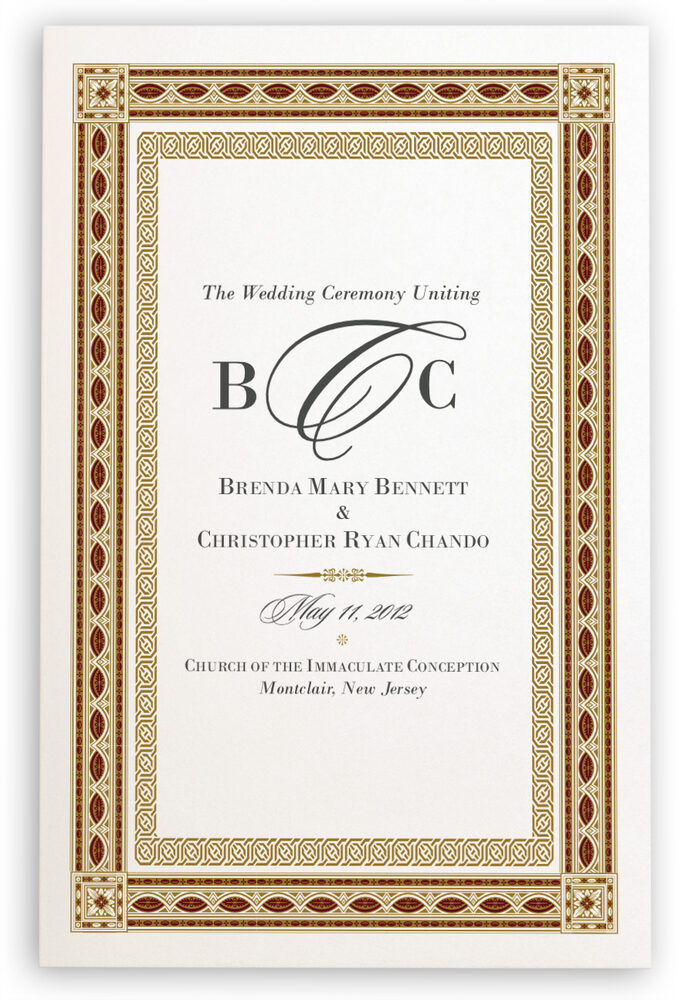 Photograph of Dharma-Discovery Wedding Programs