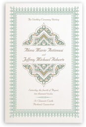 Photograph of Dharma-Goodwill Wedding Programs