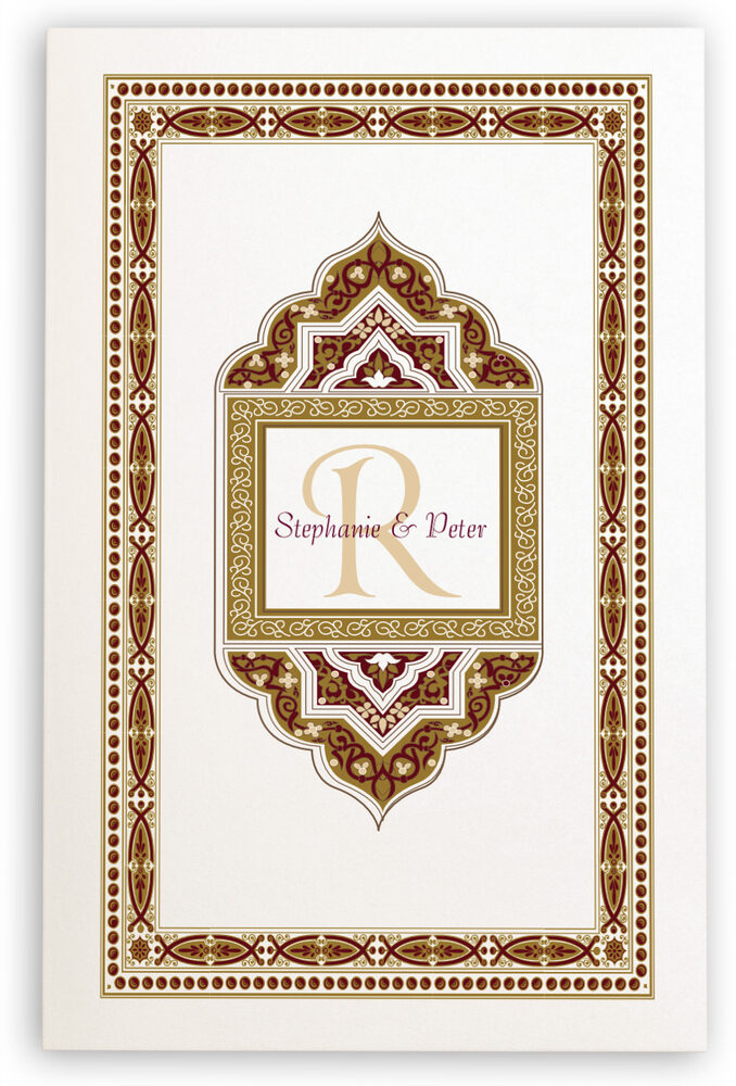 Photograph of Dharma-Liberatation Wedding Programs