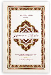 Photograph of Dharma-Serenity Wedding Programs