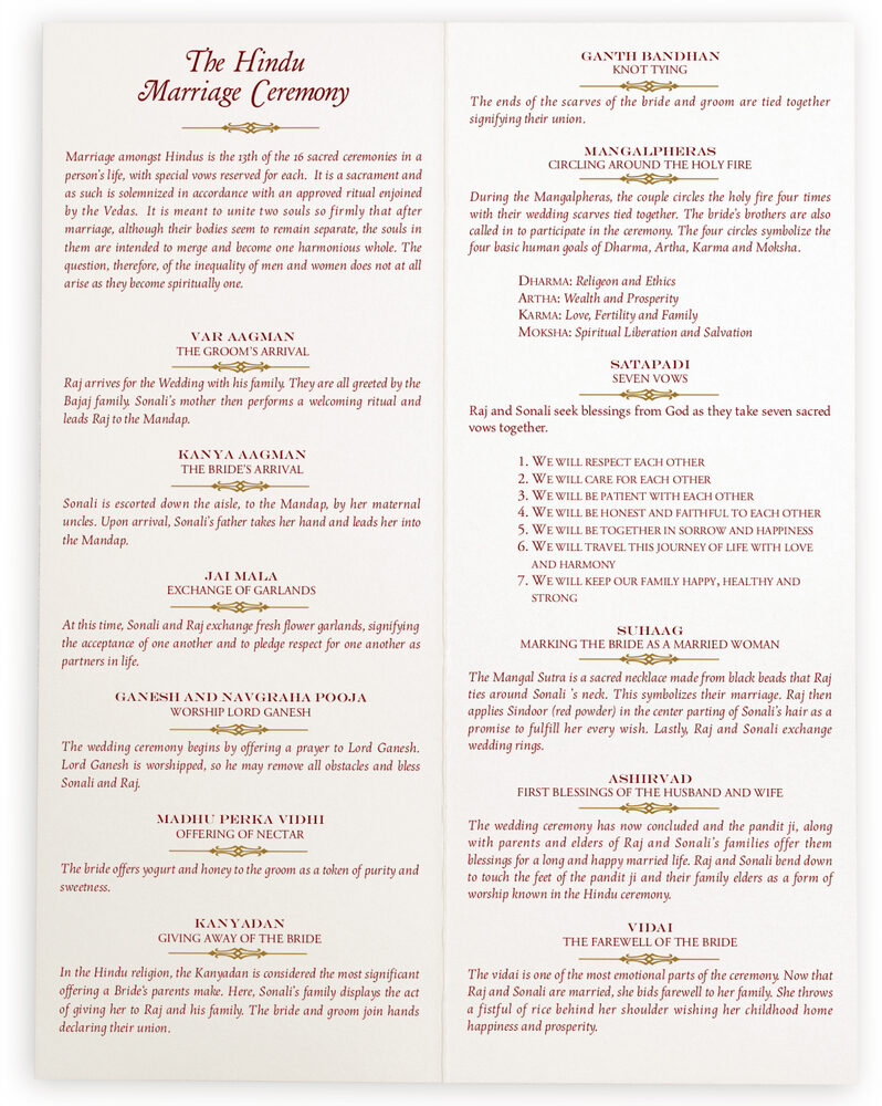 Photograph of Eden Wedding Programs