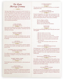 Photograph of Eden Wedding Programs