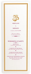 Photograph of Ganesha Gold Wedding Programs