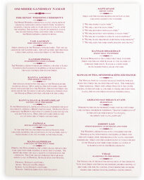 Photograph of Ganesha Gold Wedding Programs