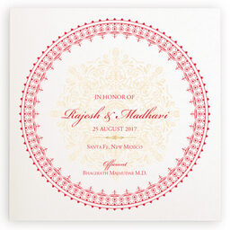 Photograph of Henna Watermark Wedding Programs