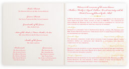 Photograph of Henna Watermark Wedding Programs