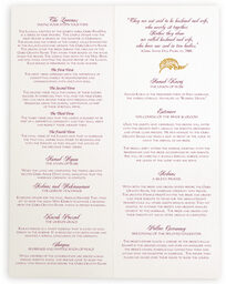 Photograph of Majestic Pompous Peacock Wedding Programs