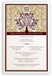 Photograph of My Paisley Life Hindu Wedding Card Wedding Programs