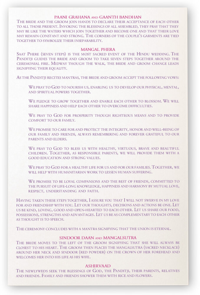 Photograph of Paisley Garden - Pink & Purple Wedding Programs