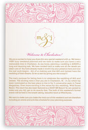Photograph of Paisley Pillow Wedding Programs