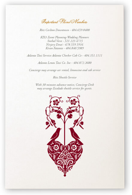 Indian Wedding Welcome Letter Paisley Pattern Indian Wedding