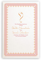 Photograph of Paisley Sunset Wedding Programs