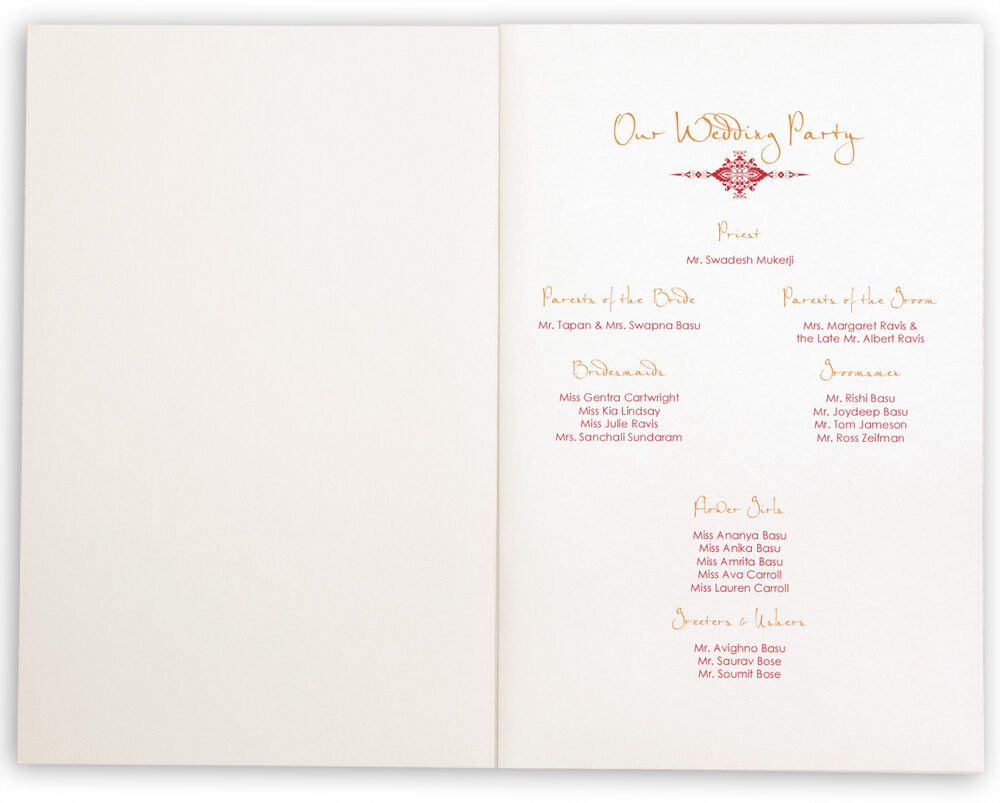 Photograph of Paisley Sunset Wedding Programs