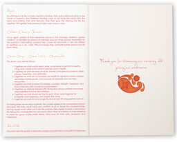 Photograph of Paisley Sunset Wedding Programs