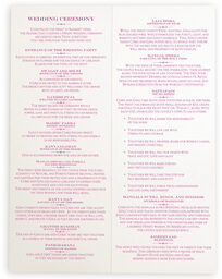 Photograph of Pompous Peacock Wedding Programs