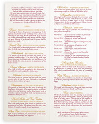 Photograph of Sari Pattern Wedding Programs